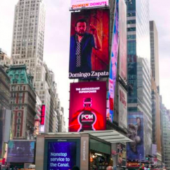 Domingo Zapata piece in Times Square
