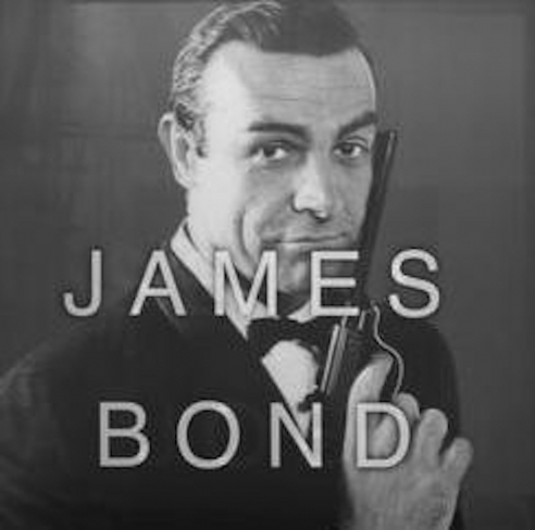James Bond from Anagrams by Massimo Agostinelli at Hg Contemporary Art Gallery