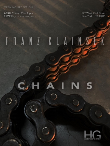 Invitation for Chains by Franz Klainsek at Hg Contemporary Art Gallery